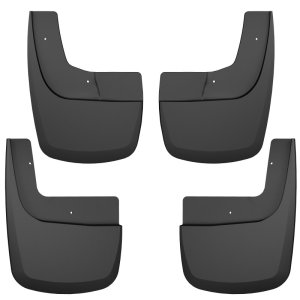 Ford F-150 Raptor SuperCrew Mud Guards - Front + Rear - Husky Liners - FormFit Design - Black - `21-`23